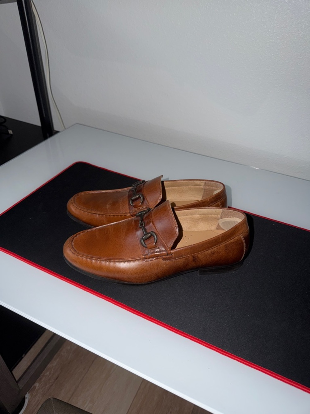 Steve Madden Men's Brown Leather Loafers